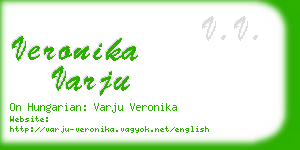 veronika varju business card